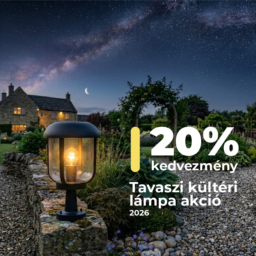 Tavaszi kültéri lámpa akció