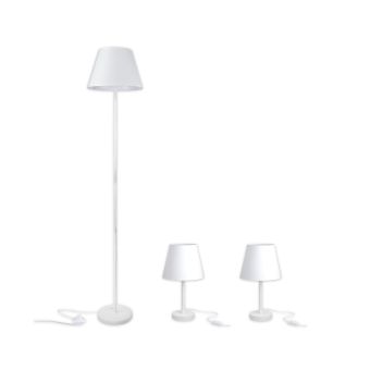 Álló és asztalilámpa szett, AFRODITA SET, KL107021, 1xE27, fehér