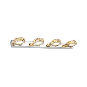 Fali lámpa, LED CHAMPAGNE, 146003, 12W, 4000K, króm, champagne
