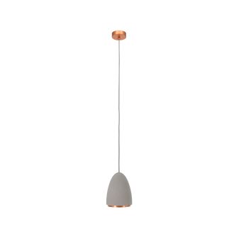 Függesztett csillár, CONCRETE SP1, 111041, 1xGU10, szürke, réz