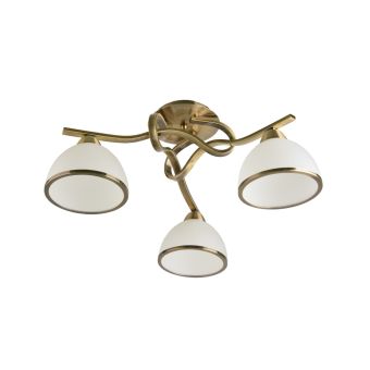 Csillár, EGGO 3, LY-3490, 3xE27, fehér, antikolt bronz