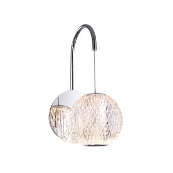 Fali lámpa, LED ESMOND AP1, 141013, 5W, 3200K, átlátszó, króm