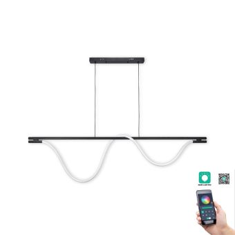 LED Függesztett csillár, FIORA SP1 L, KL142077, 16W-32W-16W, 3000K-4500K-6500K, fehér