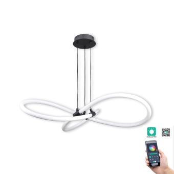 Függesztett csillár, FIORA LED SP3, KL142076, 24W-49W-24W, 3000K-4500K-6500K, fehér