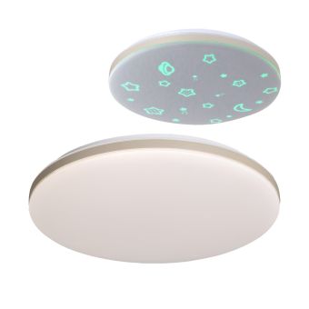 MENNYEZETI LÁMPA, LED FLASHY, KL151157, 27/54/27W, 3000-4000-6000K, FEHÉR