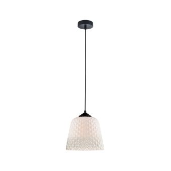 Függesztett csillár, FLUID SP1, 111033, 1xE27, opálfehér, matt fekete