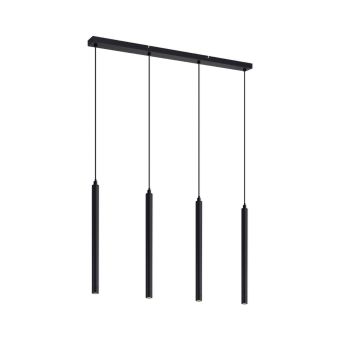 FÜGGESZTETT CSILLÁR, FOCUS SP4 B, KL114011, 4XG9, FEKETE