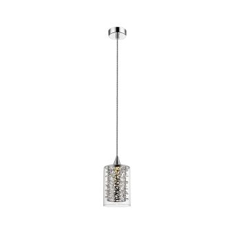 LED Függesztett csillár, FOREST SP1, 142002, 5W, 3000K, króm, átlátszó