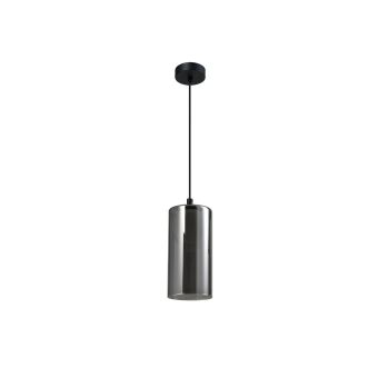 Függesztett csillár, GLASSY SP1, KL111144, 1xG9, fekete, füstös árnyalat