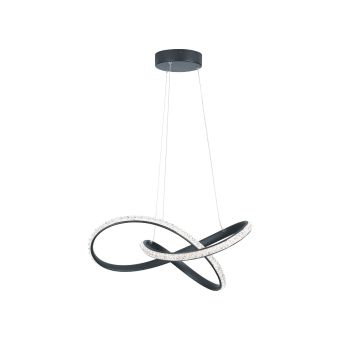 LED Függesztett csillár, GLAZED B SP1, KL142093, 40W, 4000K, fekete