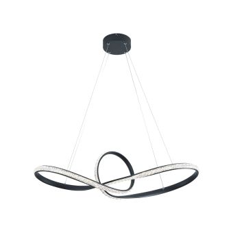 LED Függesztett csillár, GLAZED LB SP1, KL142095, 40W, 4000K, fekete