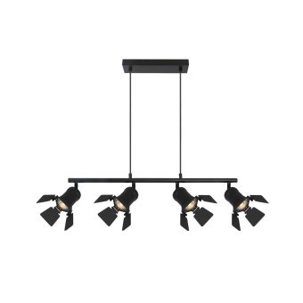 Függesztett csillár, HOOK SP4, KL114005, 4xGU10, fekete