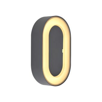 Fali lámpa, LED IRIS L, KL121072, 12W, 4000K, szürke antracit