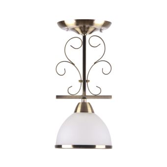 Csillár, IRON 1, LY-3189, 1xE27, fehér, antikolt bronz