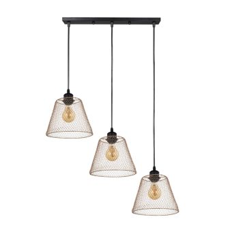 Függesztett csillár, LOANA SP3 G, KL113040, 3xE27, arany