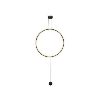 CSILLÁR, LED LUNA 60, 142119, 16W, 3000K, FEKETE