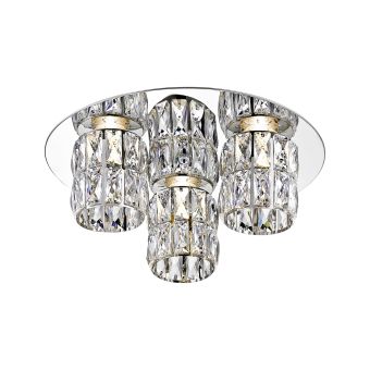 Mennyezeti lámpa, LED MAJESTIC PL3, 140011, 15W, 3000K, króm