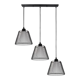 Függesztett csillár, NOVOS SP3, KL113043, 3xE27, fekete