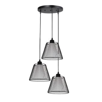 Függesztett csillár, NOVOS SP3 R, KL113044, 3xE27, fekete
