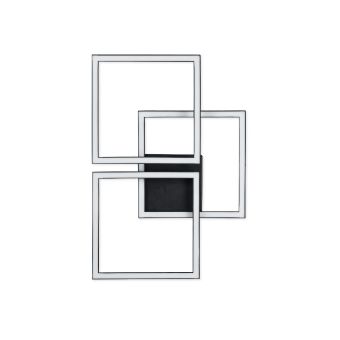 CSILLÁR, LED PANE PL3 B, KL140042, 24W, 4000K, FEHÉR, FEKETE