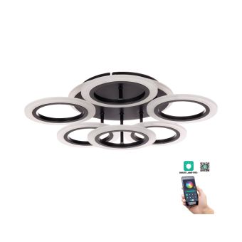 Mennyezeti lámpa, LED PRIMUS PL6, KL151059, 73W, 3000-6500K, fekete