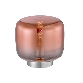 Asztali lámpa, ROTARY TL1, 108010, 1xE27, réz, króm