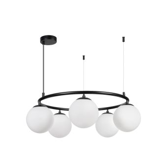 Csillár, SEFORA SP5 B, KL115004, 5xE27, fekete