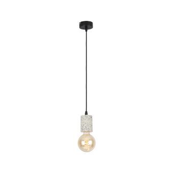 Függesztett csillár, SIMPLY SP1, KL111057, 1xE27, fekete, terazzo