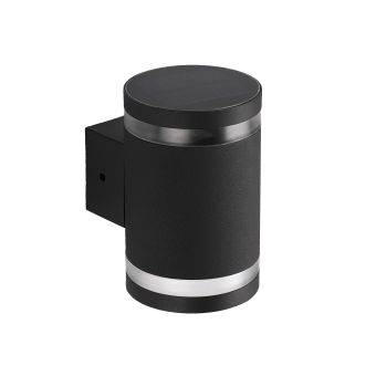 Fali lámpa, napelemes, LED SUNRISE, KL190002, 1,6W, 6500K, szürke